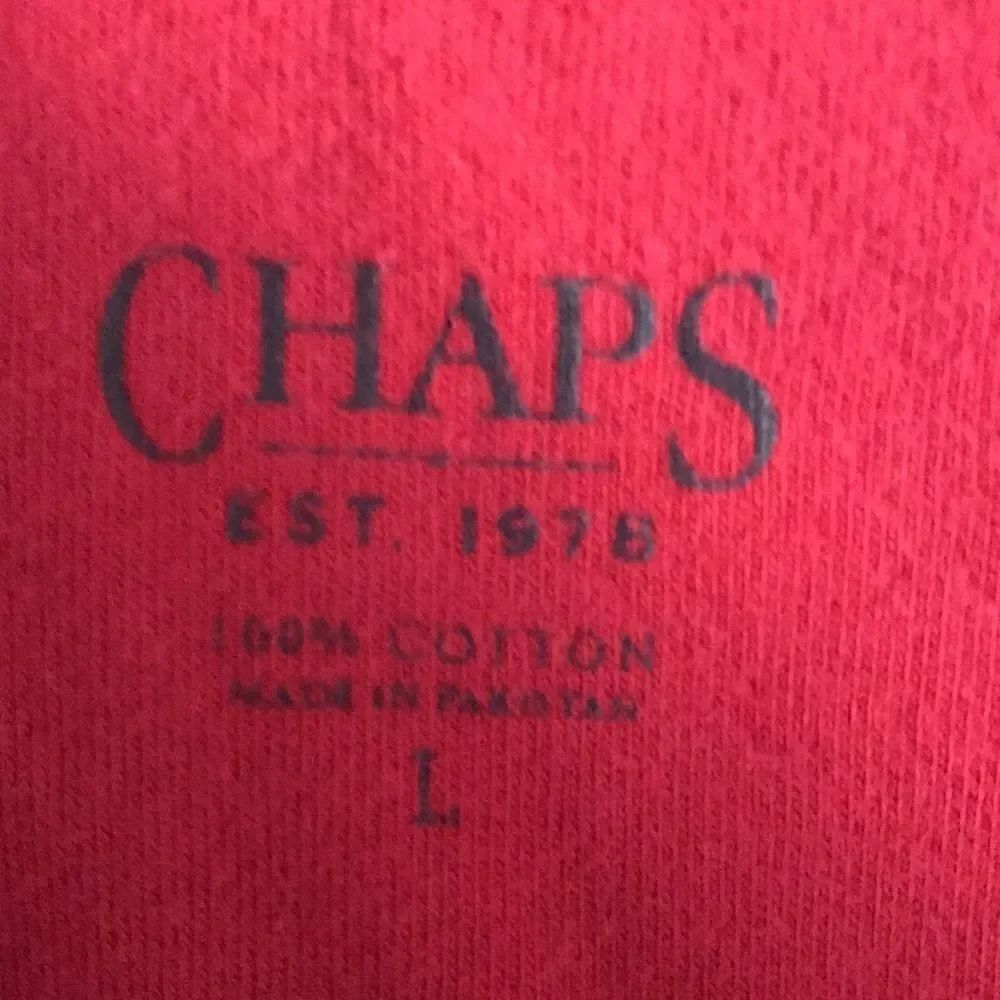 Chaps Mens Red T Shirt - Picture 4 of 5